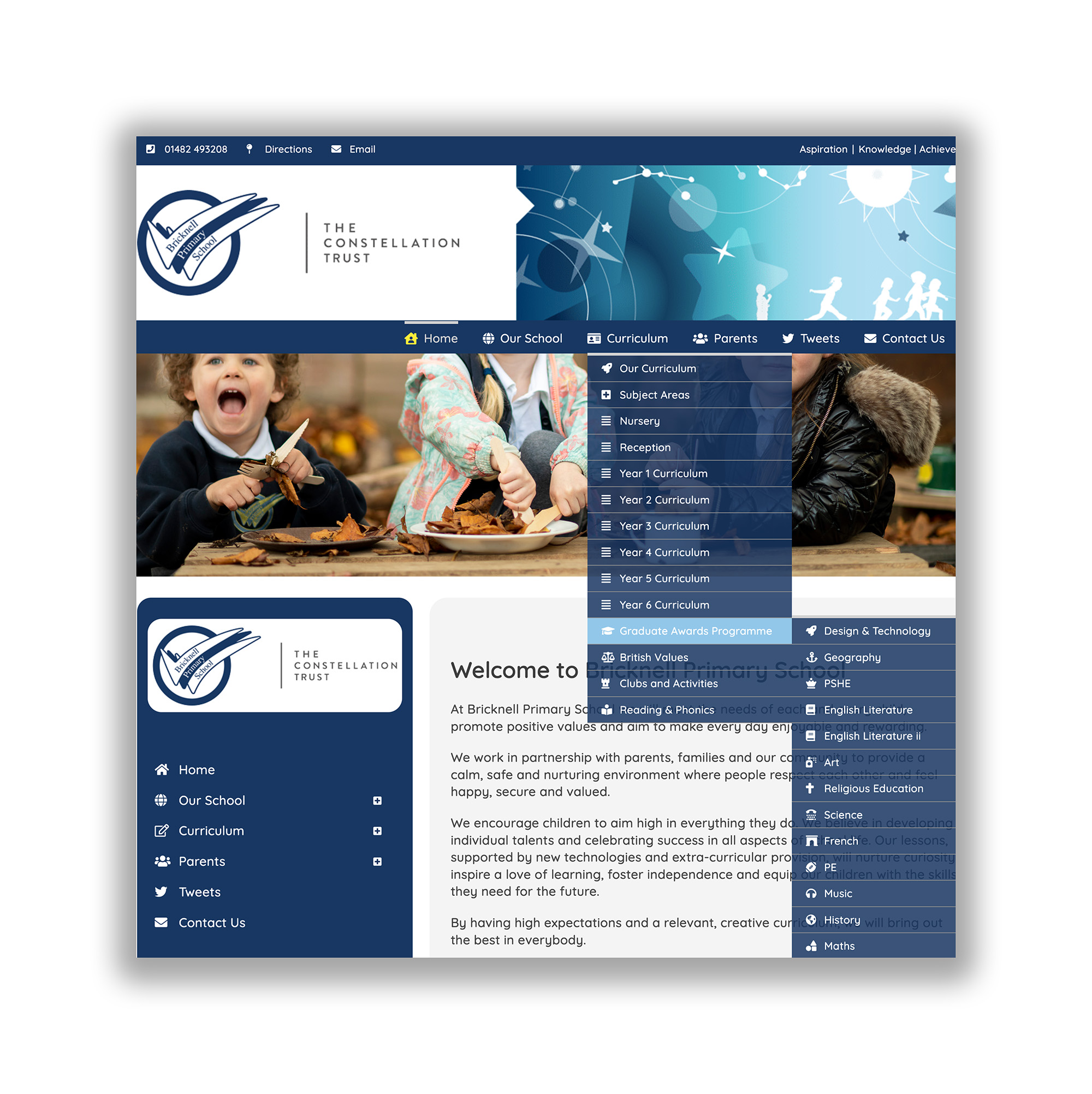 Bricknell Primary School - website design